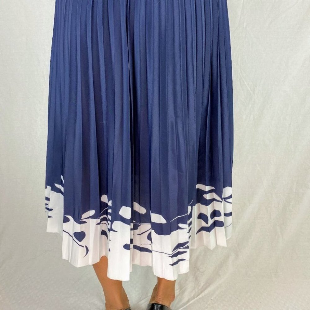 Sachin & Babi Blue Almeria Pleated Knit Midi Dress $495 - Picture 10 of 13